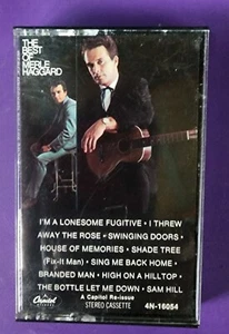 Cassette The Best of Merle Haggard TESTED Lonesome Fugitive Branded Man Sam Hill - Picture 1 of 5