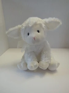 Gund Baby White Lamb Little Blessing Plush Lena Stuffed Animal Non Working. - Picture 1 of 3