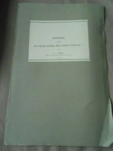 Fascicule Appareil pour Le Calcul rapide des temps d'usinage par M.L. Bizien - Picture 1 of 3