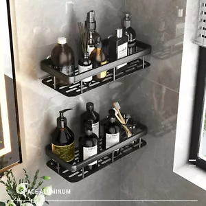 2er Böden Duschablage zum Hängen Duschregal Duschkorb Bad Edelstahl ohne Bohren - Bild 1 von 19