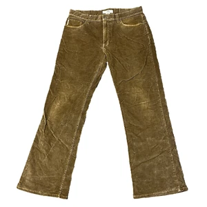 Pantalones de mezclilla Armani para hombre de pana relajados corte bota sueltos holgados marrón W33 L30 - Imagen 1 de 13