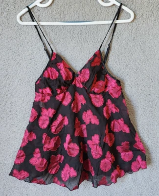 De Colección Fantasía Lencería Sin Mangas Babydoll Camisón Top Floral Capricho Hada M Foto 1 de 4