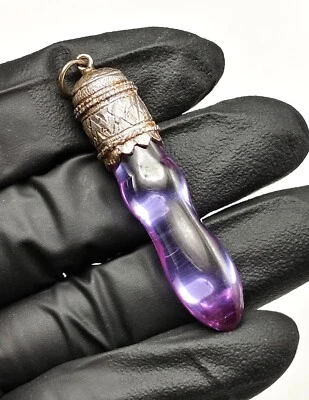 Cuchillo Daga Espada Ojo Naga Púrpura Colección Sagrada Tapa Plata Amuleto Tailandés CK401 Foto 1 de 4