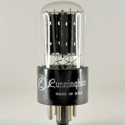 (1) Tubo doble rectificador Cunningham 50Y6GT probado código de fecha 822 50Y6 GT Foto 1 de 3