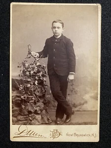 New Brunswick New Jersey NJ Young Man Middlesex Co. Antique Cabinet Photo - Picture 1 of 2