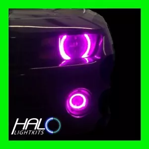 2010-2013 CHEVY CAMARO RS UV PURPLE LED HALO HEADLIGHT LIGHT KIT 2 Rings ORACLE - Picture 1 of 4