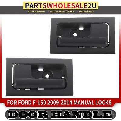 2x Manija de puerta interior delantera o trasera para Ford F-150 2009-2014 cerraduras manuales Foto 1 de 4