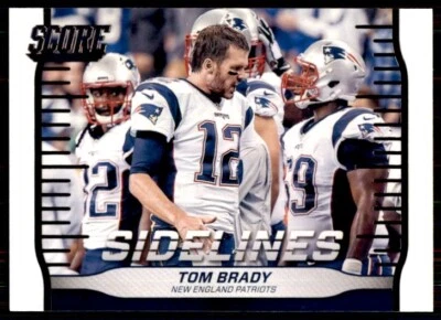 Tom Brady 2016 Panini Score Sidelines #2 Insert New England Patriots Football - Image 1 of 2