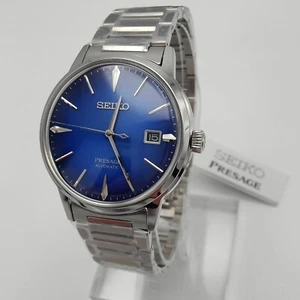 Reloj para hombre Seiko Presage Cocktail Time SRPJ13J1 The Aviation azul nuevo en caja - Imagen 1 de 13