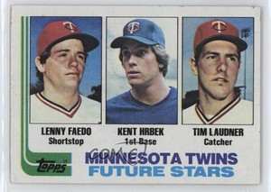 1982 Topps Future Stars Lenny Faedo Kent Hrbek Tim Laudner #766 Rookie RC