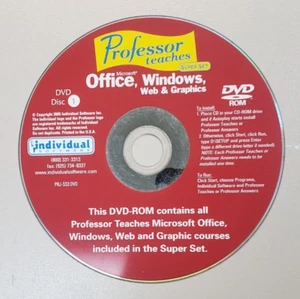 Professor Teaches Software Lot of 17 Video Class CDs - Picture 1 of 17