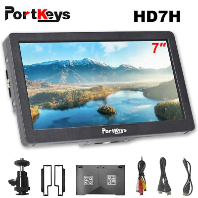 Portkeys HD7H 7 Inch Camera Field Monitor 1000nit High Brightness with Sunshade - Image 1 of 4