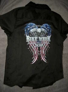 DAMEN BIKER CLOTHING COMPANY 73. 2014 DAYTONA BEACH BIKE WEEK KLEID SHIRT XL - Bild 1 von 2