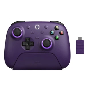8BitDo Ultimate 2 Bluetooth Controller w/ Hall Effects + Charging Dock - Purple - Picture 1 of 7