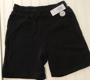 365 Kids Garanimals Boys Size 10 Black Shorts Elastic Waist Cotton Blend New - Picture 1 of 5