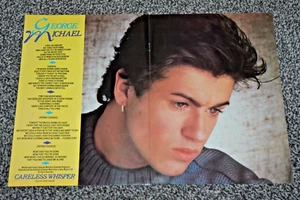 GEORGE MICHAEL large A3 size glossy ORIGINAL careless whispers music ART poster - Picture 1 of 1