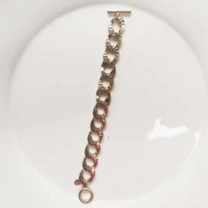 Nuevo Brazalete Cadena Gruesa Zara 7.5" Regalo Vintage Mujeres Fiesta Vacaciones Show Joyería - Imagen 1 de 3