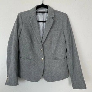 Giacca blazer J.CREW Mercantile Factory $238 scolaretto misto lana taglia 6 - Foto 1 di 12
