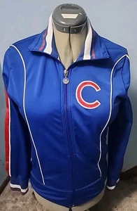 VTG NIKE JACKET WOMEN'S (M) ZIPPER EMBROIDERED CHICAGO CUBS l 90S DOUBLE SIDED - Picture 1 of 11