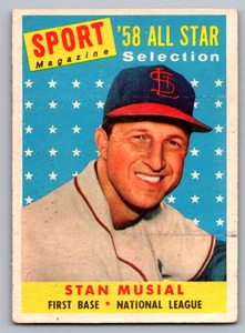 1958 Topps #476 Stan Musial All-Star - Bild 1 von 3