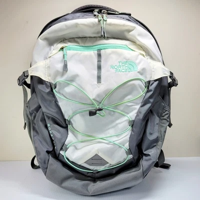 Mochila para portátil The North Face Borealis Gardinia blanca, gris y verde azulado Flexvent Foto 1 de 4