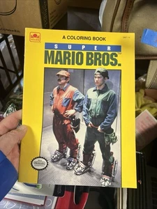 Vintage 1993 Super Mario Bros. Movie Coloring Book Uncolored Nintendo By Golden - Picture 1 of 1
