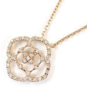 Collar Vendome Aoyama Flor Diamante 750 (18K) Oro Rosa (Rosa) - Imagen 1 de 8