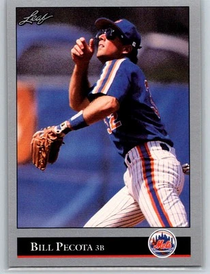 1992 Leaf #244 Bill Pecota - Image 1 of 2