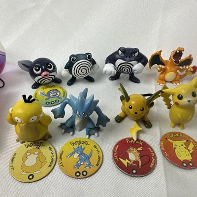 LOTE 12 Figuras Pokemon Tomy Pokémon De Colección CGTSJ 1999, 2000 POG BattPoke Foto 1 de 4