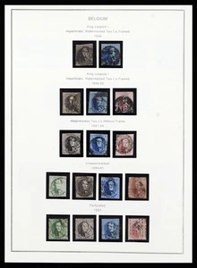 BELGIUM 1849-1940 MH Used Good Quality in 2 Albums Stamp Collection - Picture 1 of 12