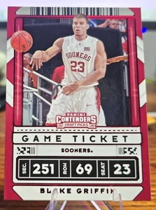 2020 Panini Contenders Draft Picks #28 Blake Griffin Game Ticket RED Sooners - Picture 1 of 2