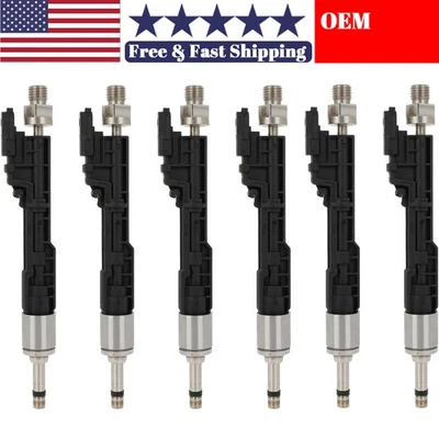 6X Fuel Injector For BMW 328i 528i 2.0L 135i 335i 535i 640i 3.0L 13647597870 Foto 1 de 4