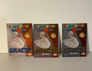 TY Beanie Baby TRADING CARDS - Series 2 - Birthday GRACIE - Blue, Green, Silver - Picture 1 of 2