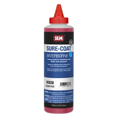 SEM 16528 Aerospace Sure-Coat 16 fl. oz. Quindo Red Spray-On Leather Paint Foto 1 de 3