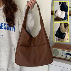 Modische Beuteltasche große Kapazität lässig Schultertasche Damen Pendler Handtasche - Bild 1 von 14