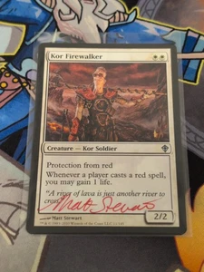 1x Signed Kor Firewalker Magic The Gathering Uncommon - Picture 1 of 2