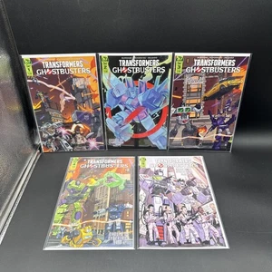 TRANSFORMERS GHOSTBUSTERS 1-5 COMPLETE SET IDW 2019 VF - Picture 1 of 12