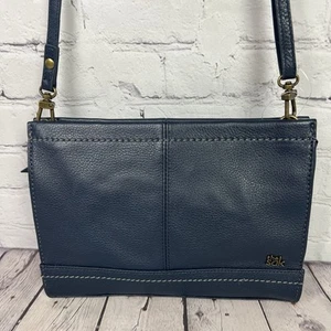 Y2K THE SAK Iris Navy Leather 3-Way Crossbody Bag Demi Clutch - Bild 1 von 19