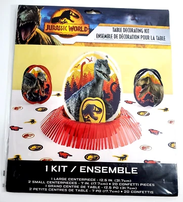 JURASSIC WORLD BIRTHDAY PARTY TABLE DECORATING KIT - FREE SHIPPING! Dinosaurs - Image 1 of 2
