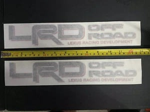 LEXUS RACING DEVELOPMENT LRD TRD OFF ROAD GX LX DECALS STICKERS PAIR SET - Picture 1 of 2