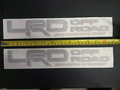 LEXUS RACING DEVELOPMENT LRD TRD OFF ROAD GX LX DECALS STICKERS PAIR SET - Image 1 of 2