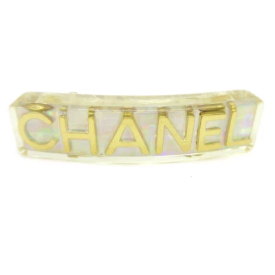 Chanel Hair Clip Barrette Clear Acrylic 97P 91496 - Image 1 of 4