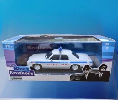GREENLIGHT 86422 1:43  Blues Brothers Dodge Monaco Chicago Police (1975) - Image 1 of 4