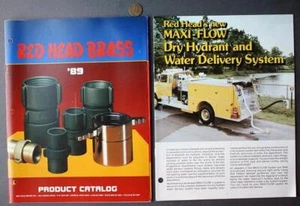 1980s Era Shreve Ohio Red Head Firefighting Fire Hydrant THREE Catalog set RARE- - Picture 1 of 1