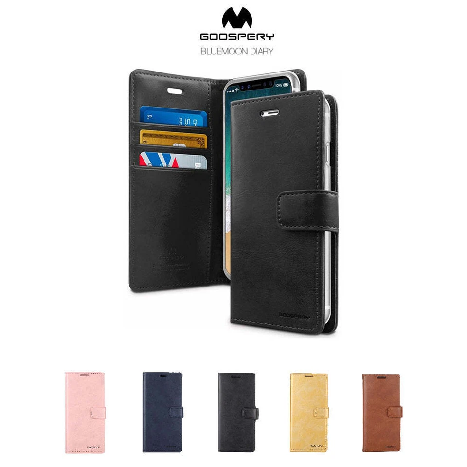 Funda tipo billetera diario Mercury Bluemoon para iPhone 14 / 14 Plus / 14 Pro / 14 Pro Max Foto 1 de 1