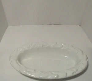 Antica Fornace Vintage Pasta geprägt große weiße ovale Schale, Made in Italy - Bild 1 von 8