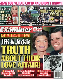 NATIONAL EXAMINER May 10 2021 John F. Kennedy Jackie Bo Derek Prince Philip - Bild 1 von 2