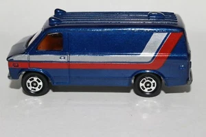 TOMICA POCKET CARS #F22 CHEVROLET CHEVY VAN, BLUE, EXCELLENT, ORIGINAL - Picture 1 of 7