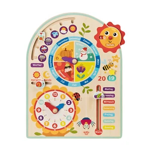Tooky Toy Kalenderuhr Jahresuhr - Kinder-Spielzeug Holz-Spielzeug Lern-Spielzeug - Bild 1 von 7