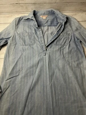 Brooks Brothers Red Fleece Womens Size 2 Blue Denim Long Sleeve Dress - Image 1 of 4